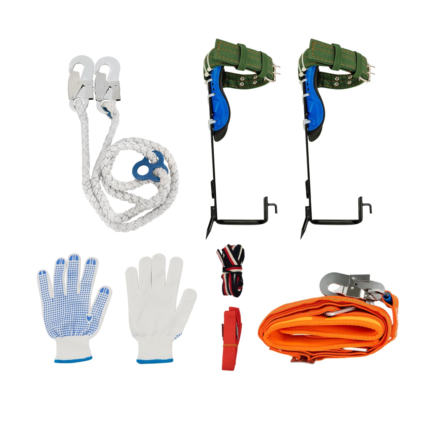 Professional Ergonomic Tree Climbing Spikes Kit With Safety Belt Harness