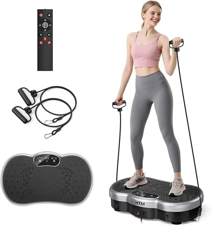 HTMM Fitness Vibration Plate Whole-Body Fat Burn Home Gym