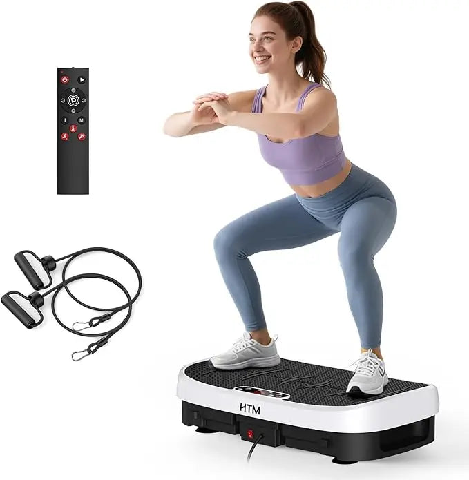 HTM Vibration Plate Fitness Platform 120 Levels Silent Operation