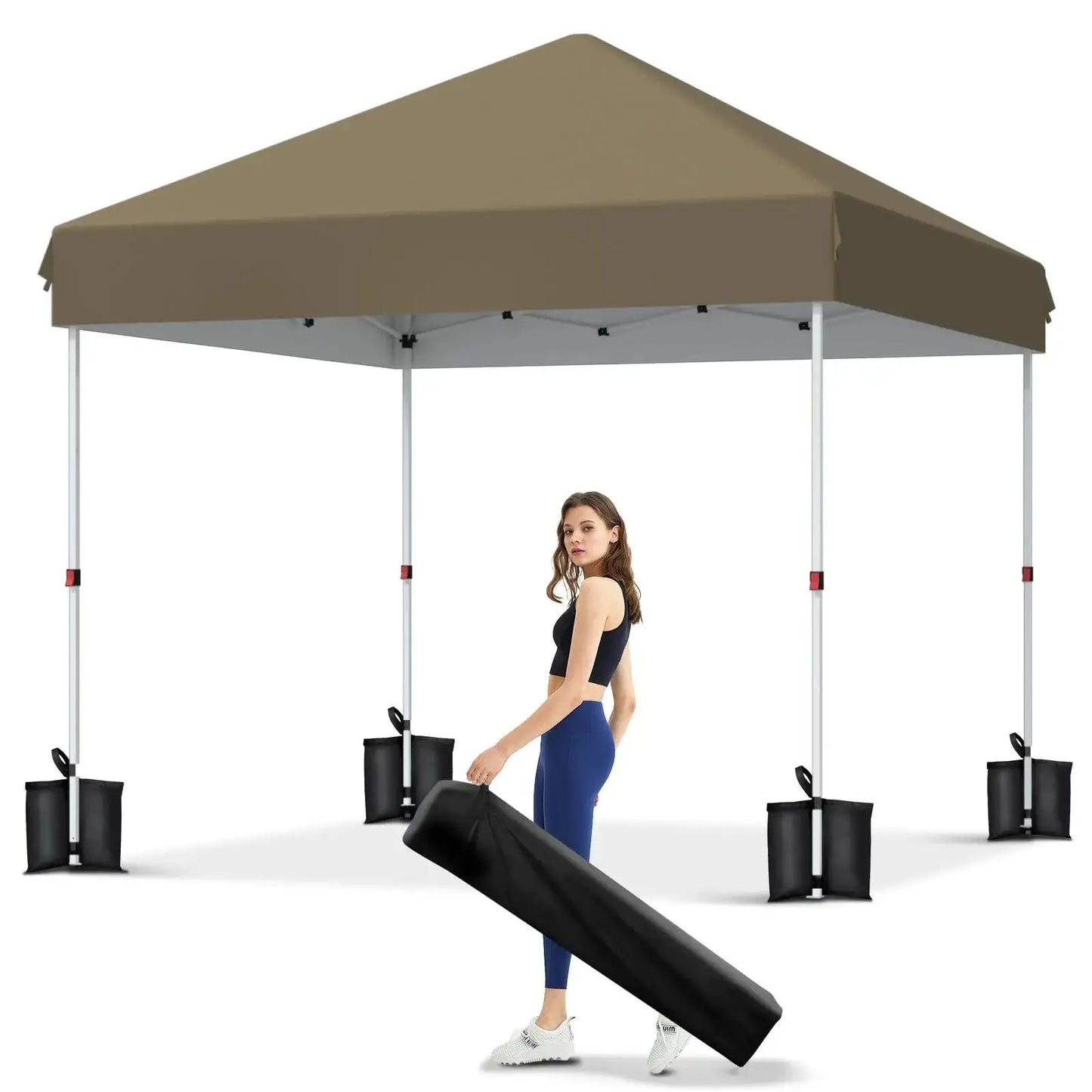HiMISSCN Pop Up Canopy Tent With Three Adjustable Heights