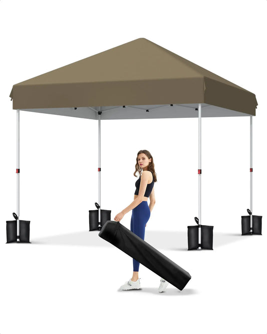 HiMISSCN Pop Up Canopy Tent With Three Adjustable Heights