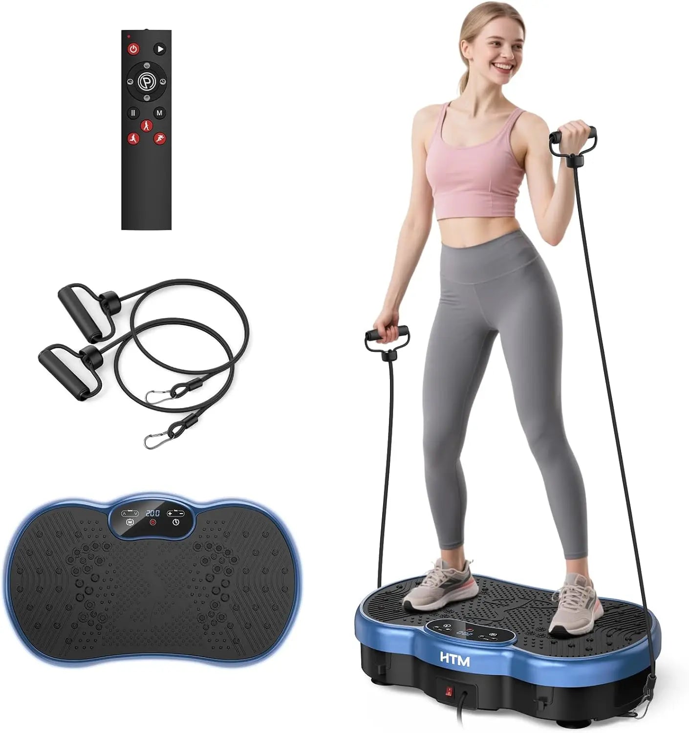 HTMM Fitness Vibration Plate Whole-Body Fat Burn Home Gym