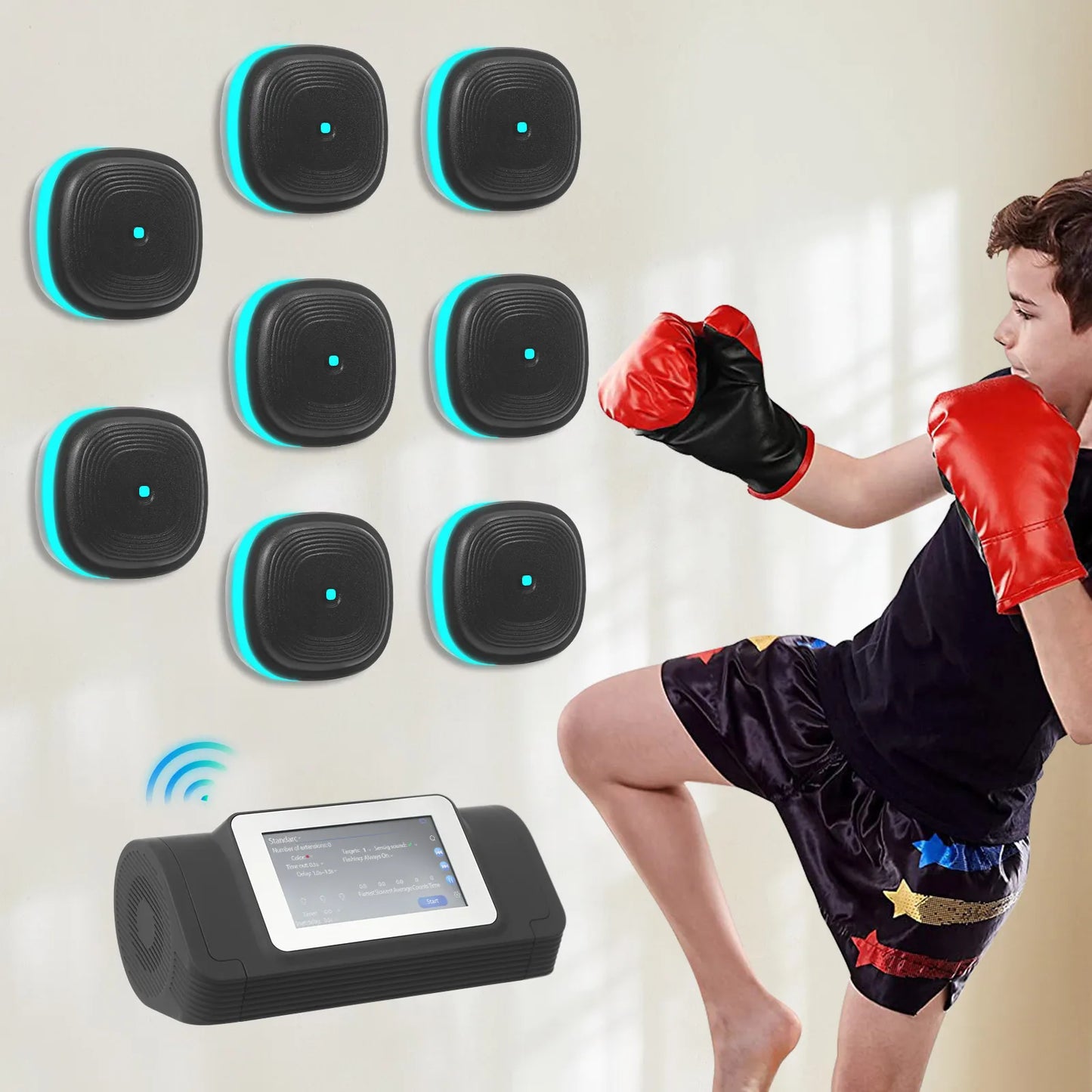 Music Boxing Machine Split Target Fitness Equipment Bluetooth Wall Target