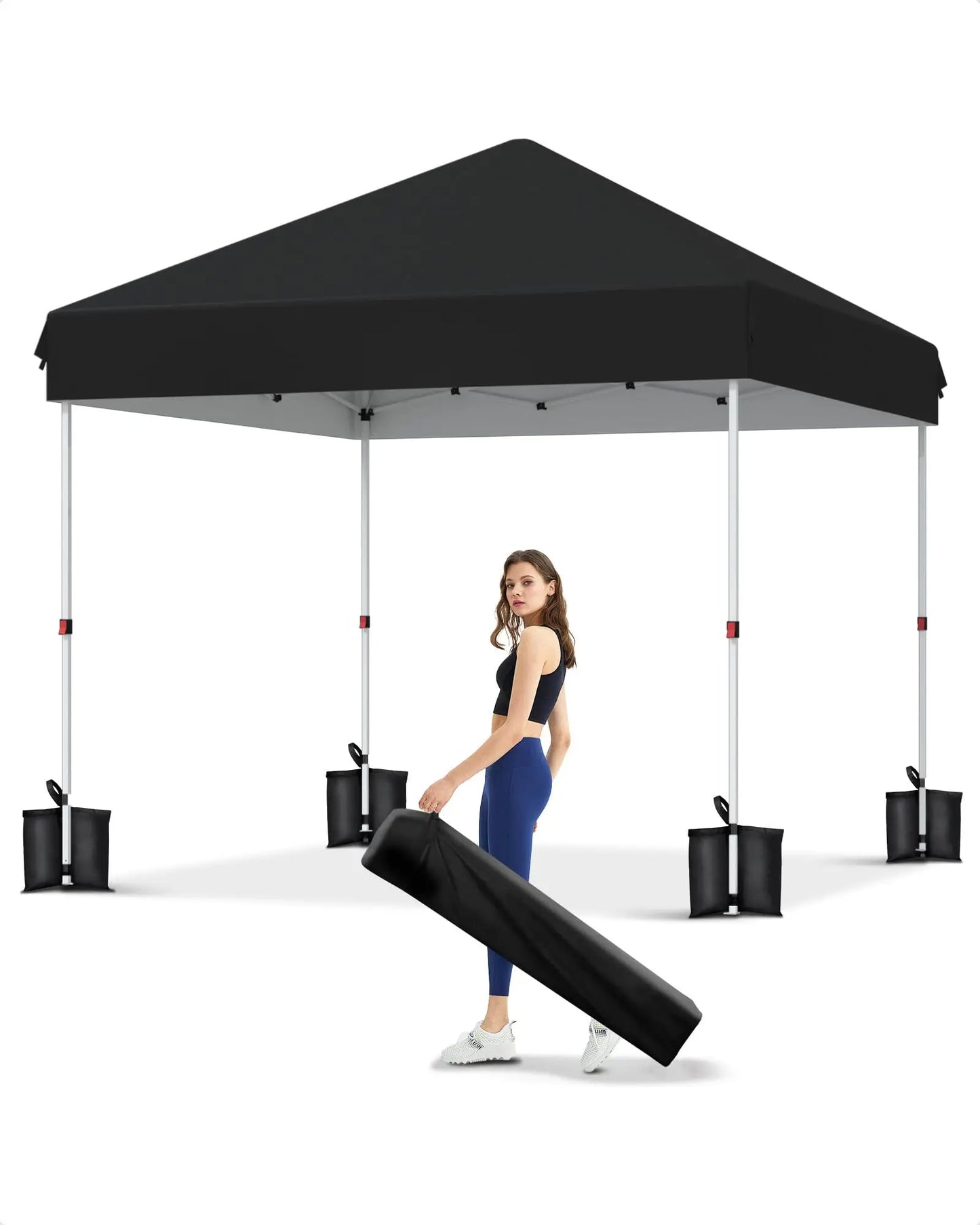 HiMISSCN Pop Up Canopy Tent With Three Adjustable Heights
