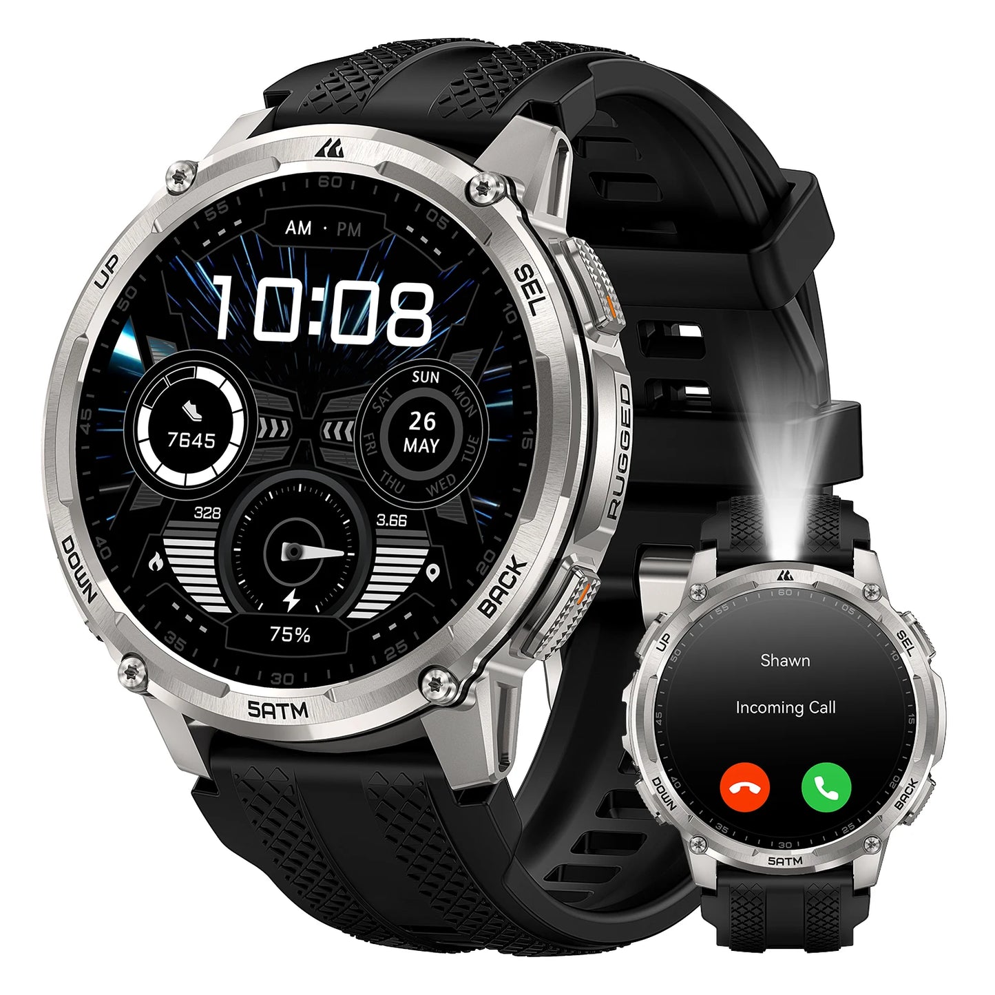 Kospet Tank T4C Rugged Smartwatch With Dual Band GPS Waterproof