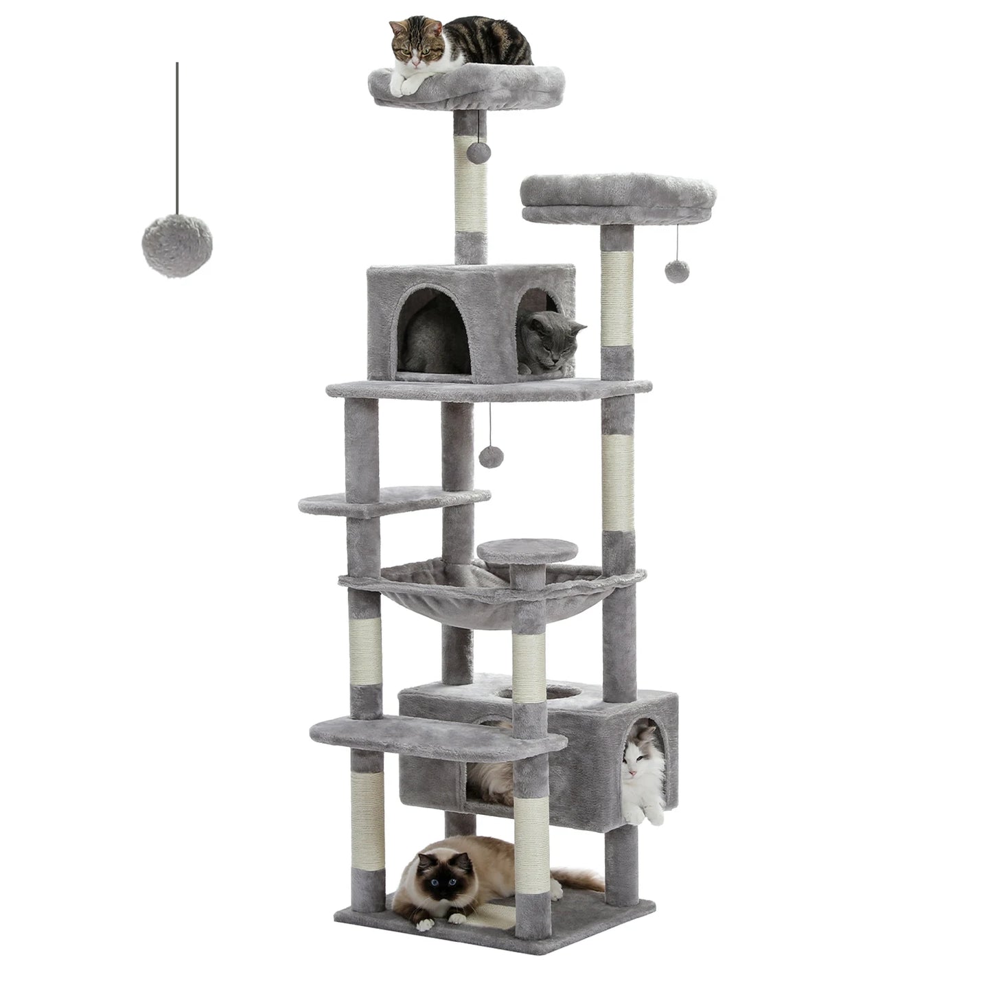 PAWZ Road Cat Tree and Tower With Scratching Posts Condos