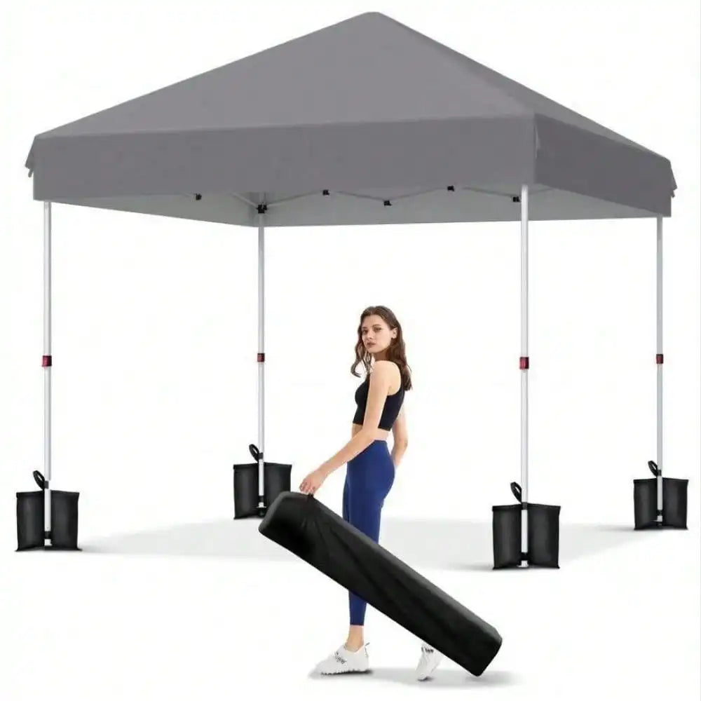 HiMISSCN Pop Up Canopy Tent With Three Adjustable Heights