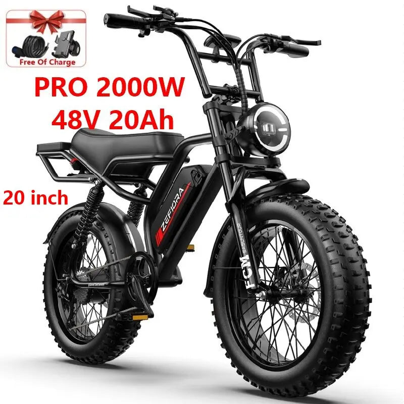 ZEFIORA Electric Fat Bike V10 1000W Brushless Motor