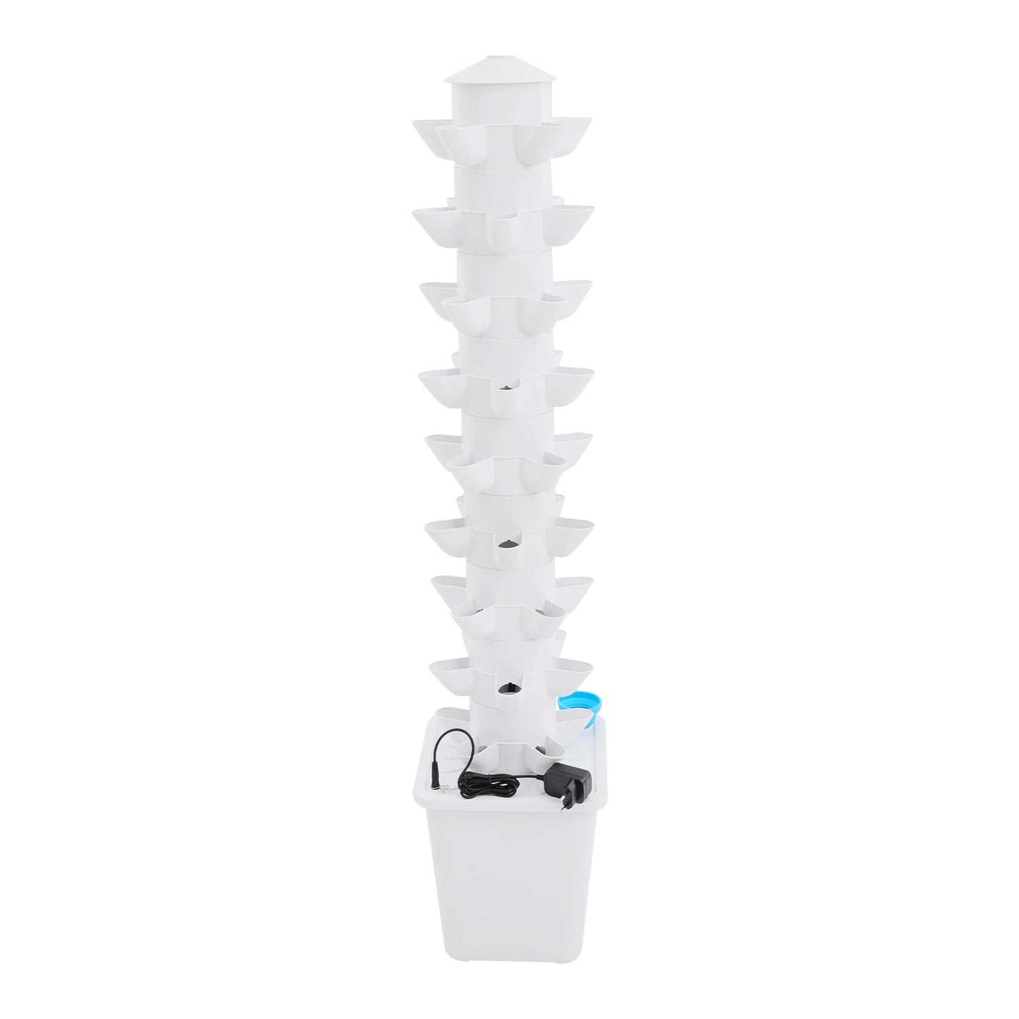 Hydroponic Garden Vertical Tower 45 Holes for Balcony Greenhouse