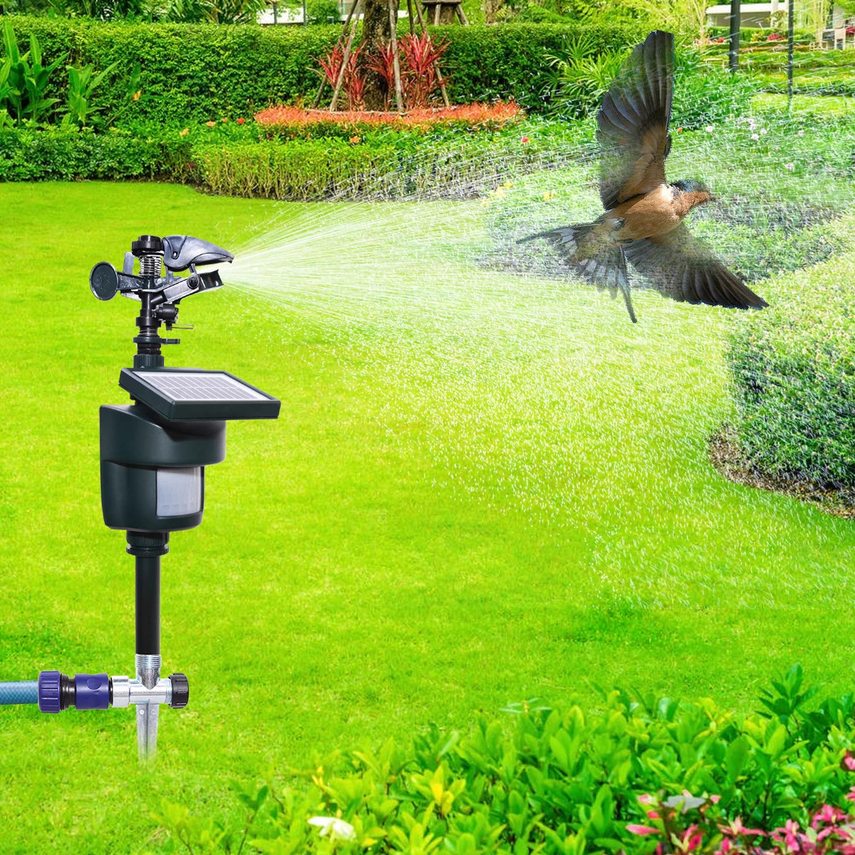 Yardeen Motion Activated Sprinkler With Solar Panels For Outdoors