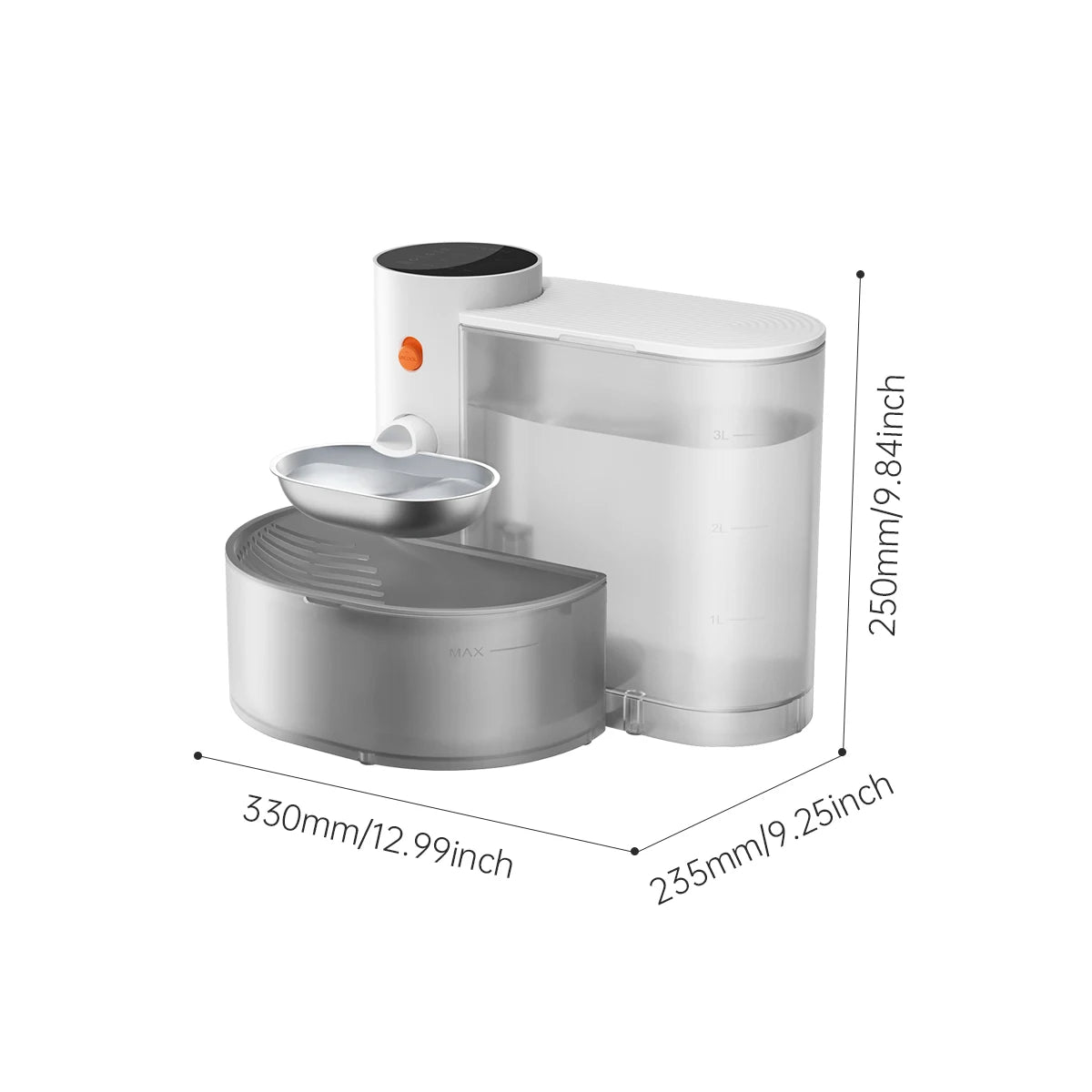 Booteely Stainless Steel Pet Water Dispenser For Cats
