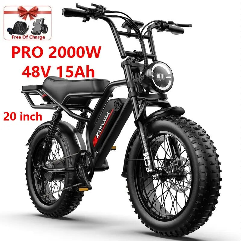 ZEFIORA Electric Fat Bike V10 1000W Brushless Motor
