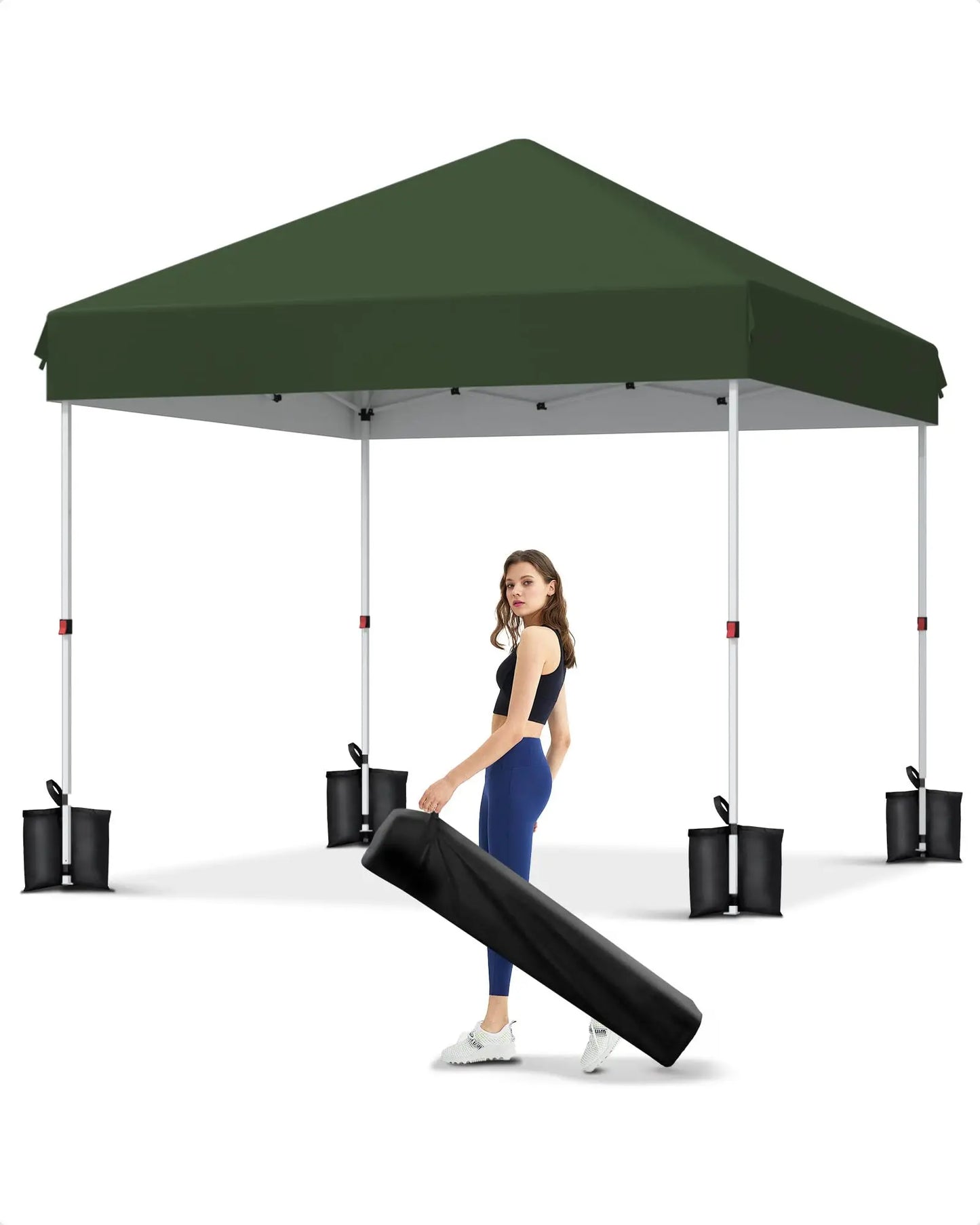 HiMISSCN Pop Up Canopy Tent With Three Adjustable Heights