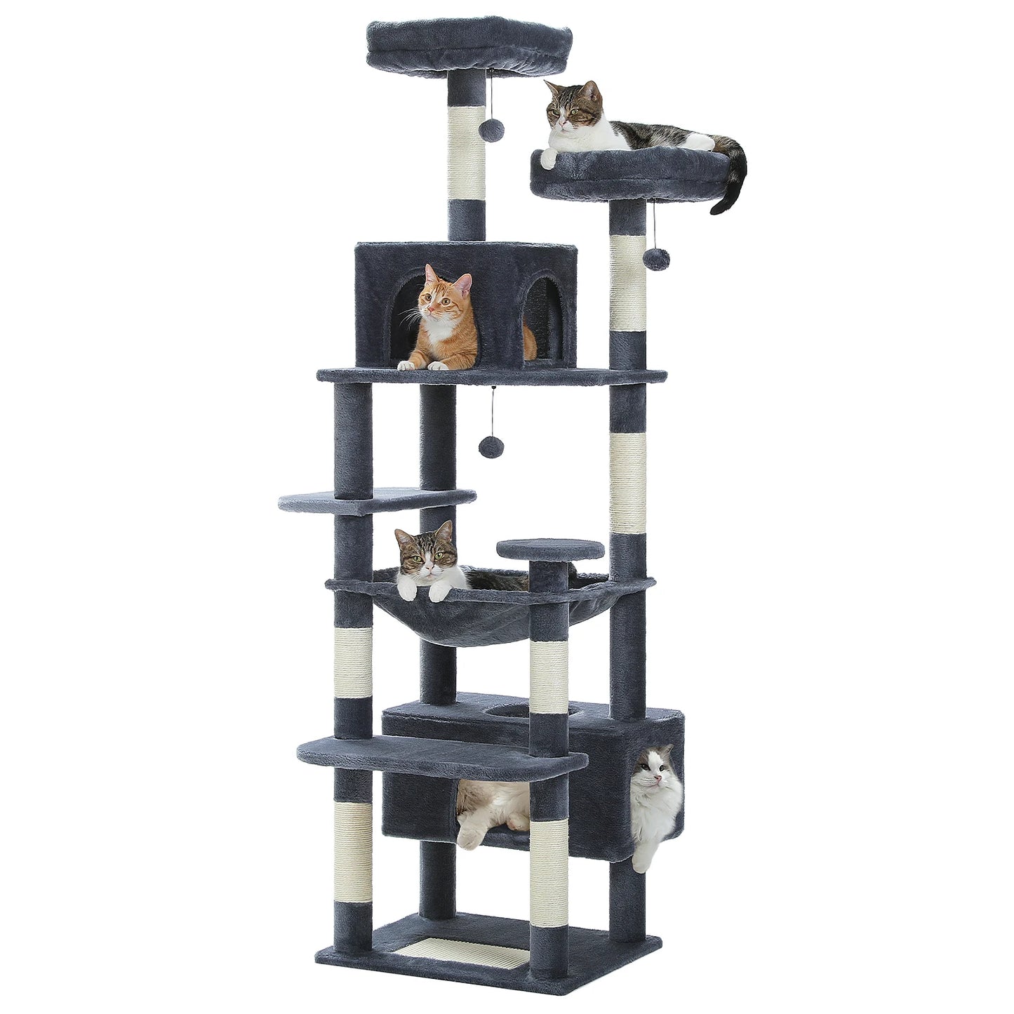 PAWZ Road Cat Tree and Tower With Scratching Posts Condos