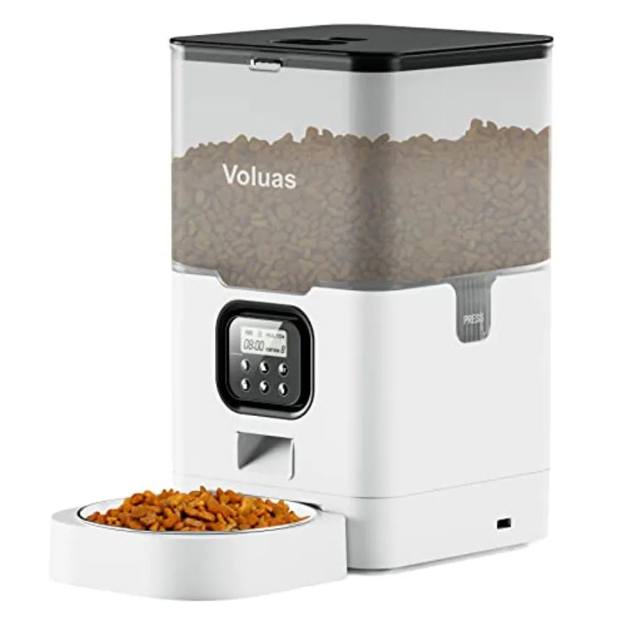 Automatic Cat Feeder With Timer And Desiccant Bag For Portions