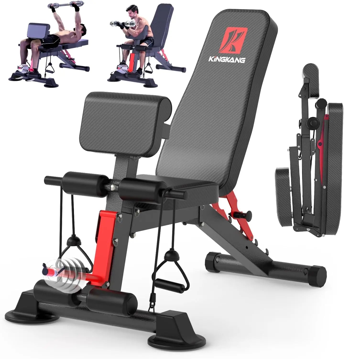 14-In-1 Foldable Dumbbell Bench With 1000 Lbs Capacity, Multi-Functional