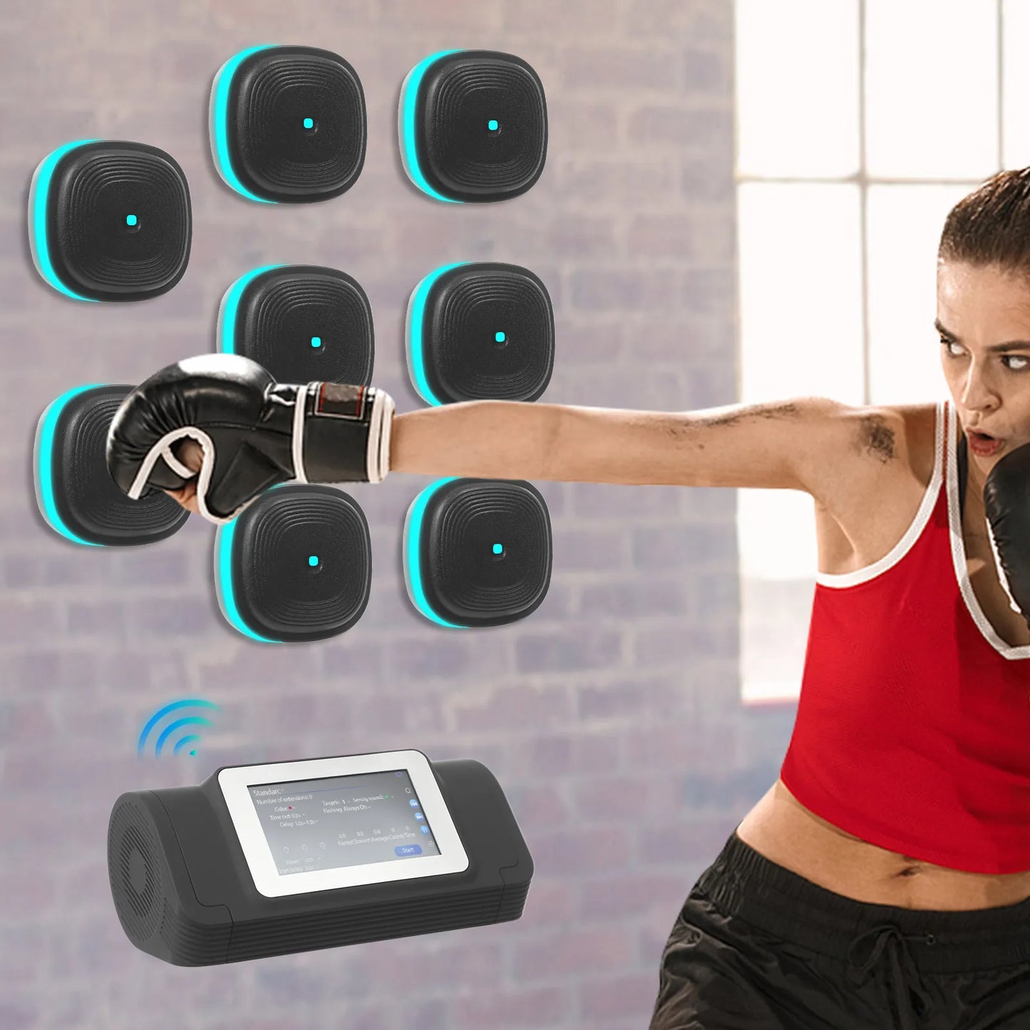 Music Boxing Machine Split Target Fitness Equipment Bluetooth Wall Target