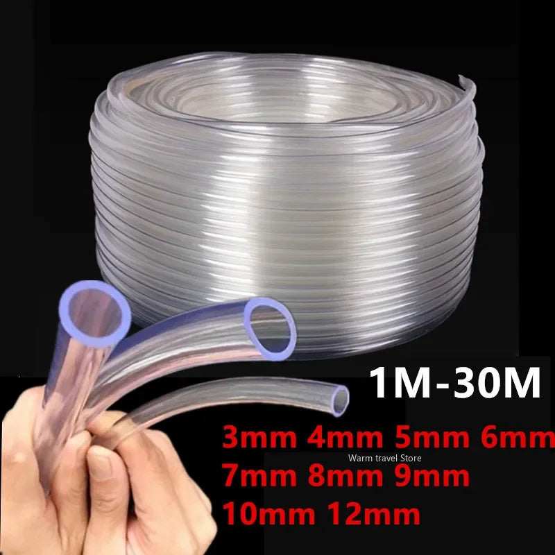 Transparent PVC Water Hose For Garden And Aquarium Use