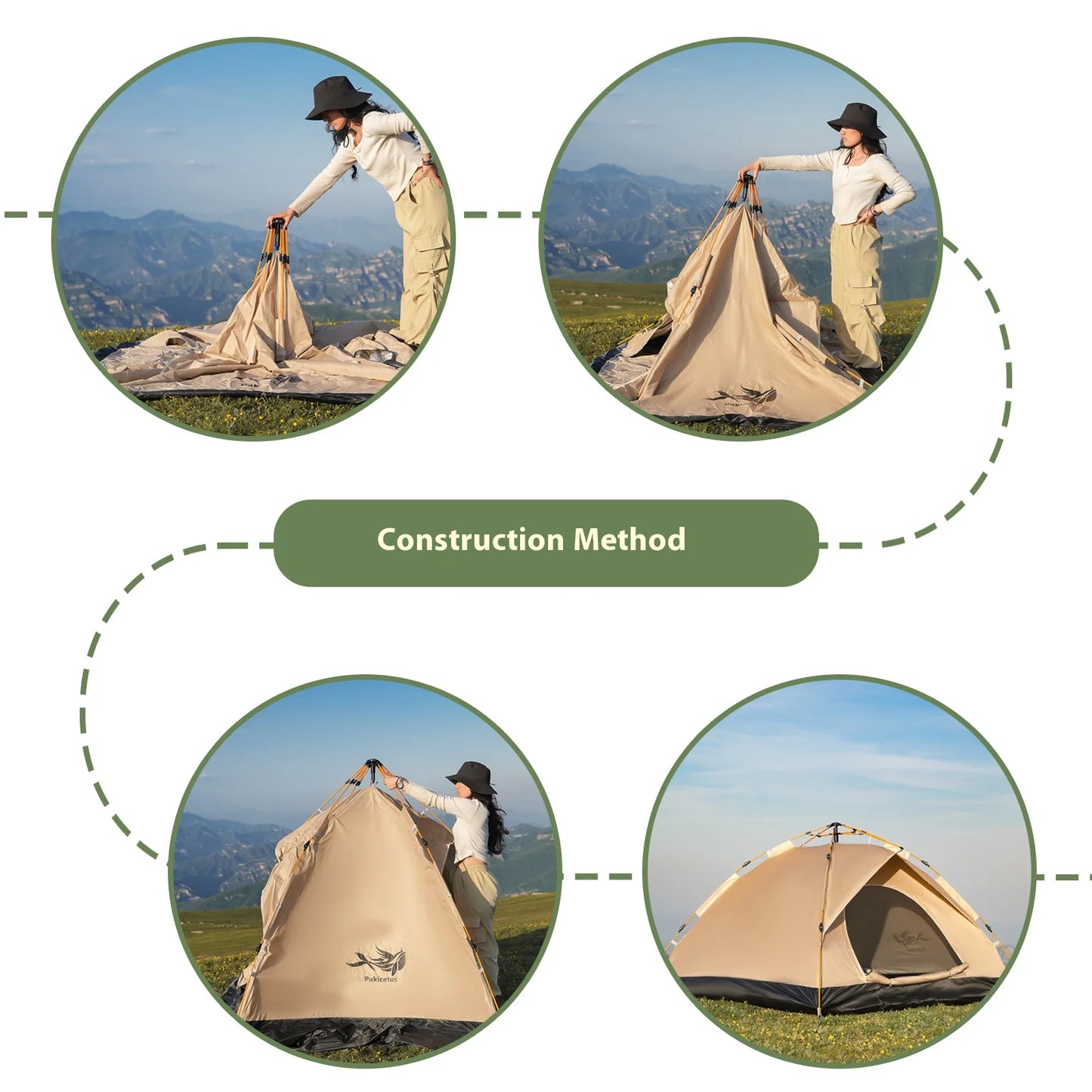 Pakicetus Instant Tent Portable Sun Rain Shelter For Beach And Camping
