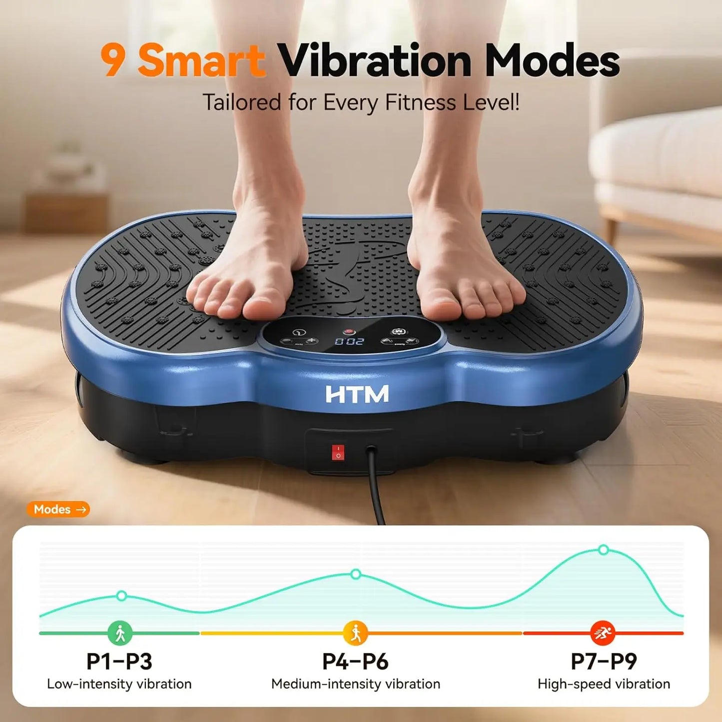 HTMM Fitness Vibration Plate Whole-Body Fat Burn Home Gym