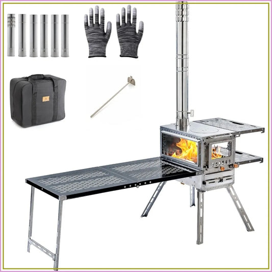 M6 Wood Stove Oven For Outdoor Camping With Air Vents