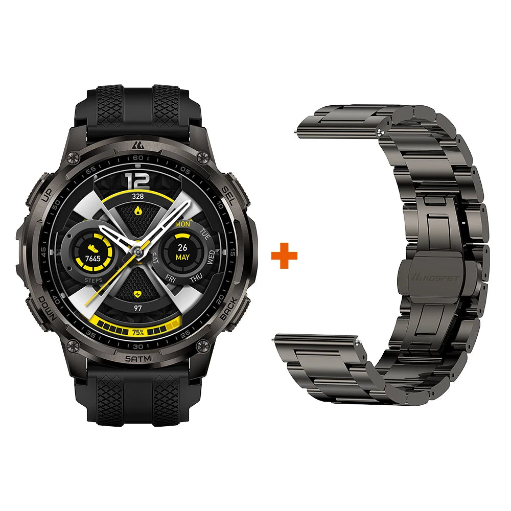 Kospet Tank T4C Rugged Smartwatch With Dual Band GPS Waterproof
