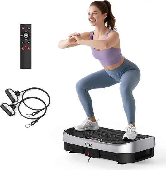 HTM Vibration Plate Fitness Platform 120 Levels Silent Operation