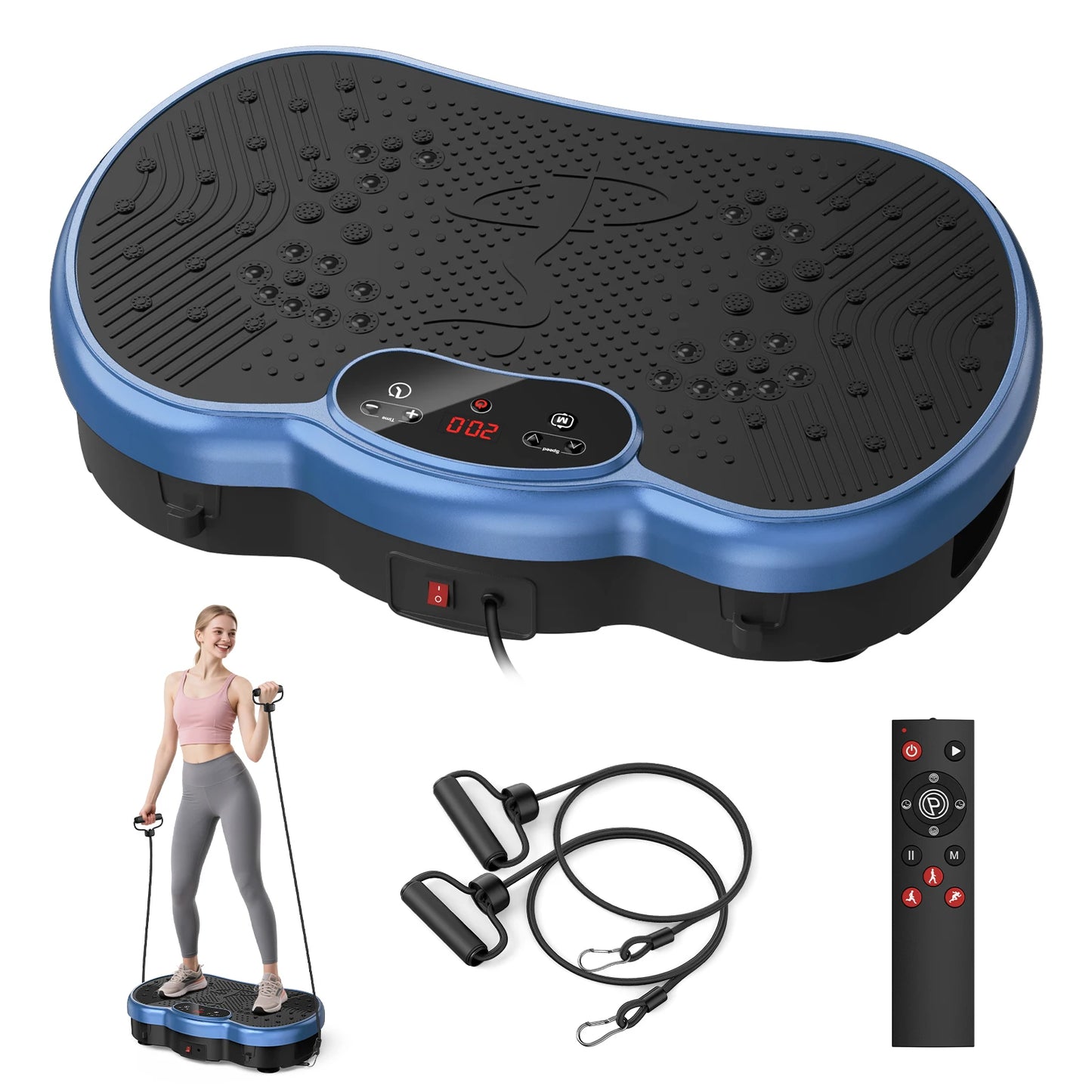 HTMM Fitness Vibration Plate Whole-Body Fat Burn Home Gym
