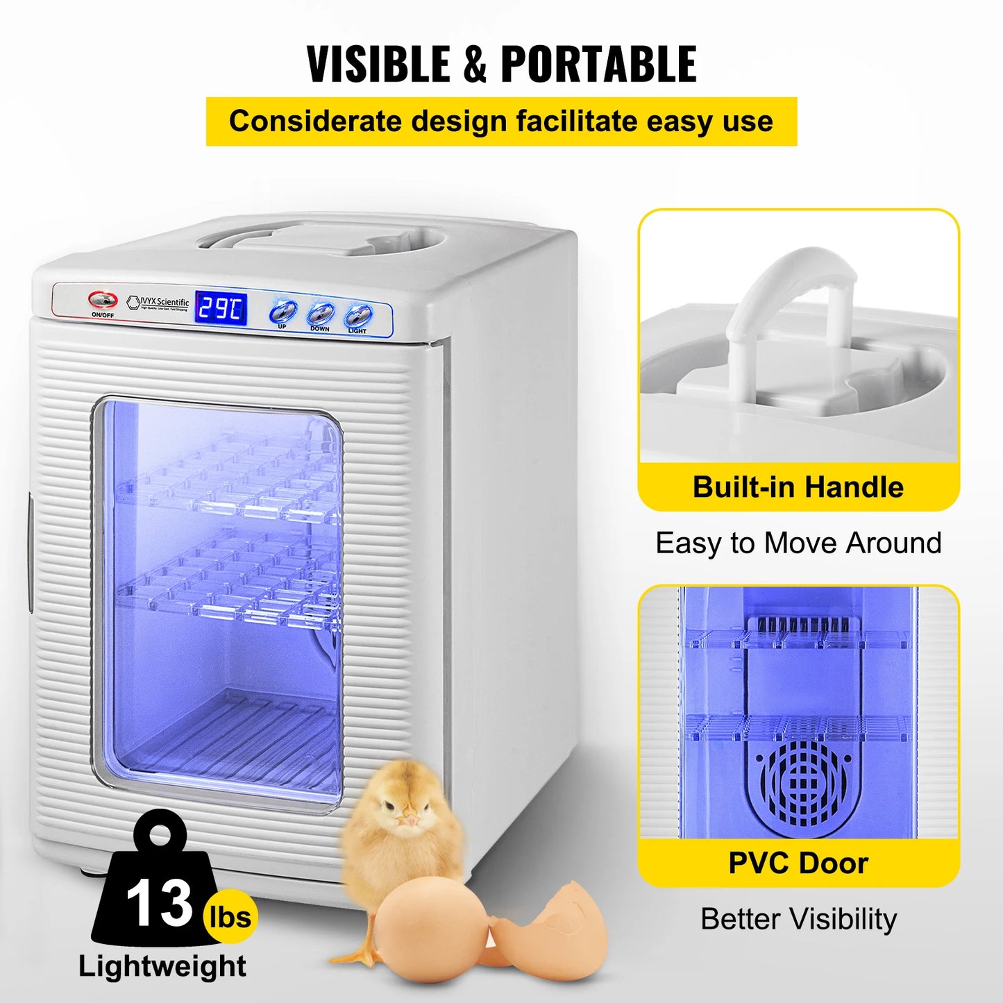 Reptile Incubator Automatic Egg Hatchery For Snakes Turtles