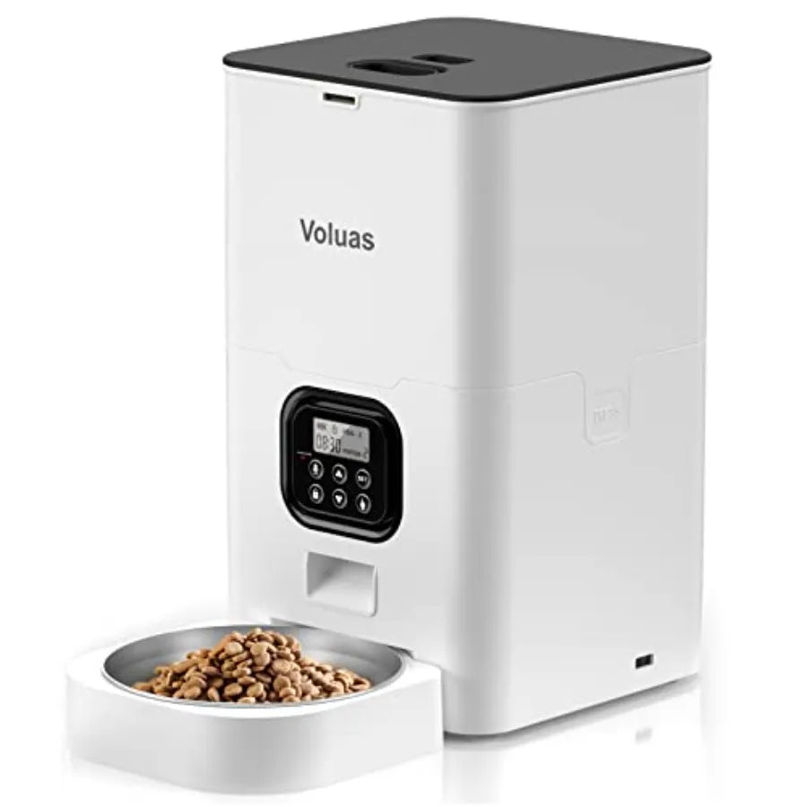 Automatic Cat Feeder With Timer And Desiccant Bag For Portions