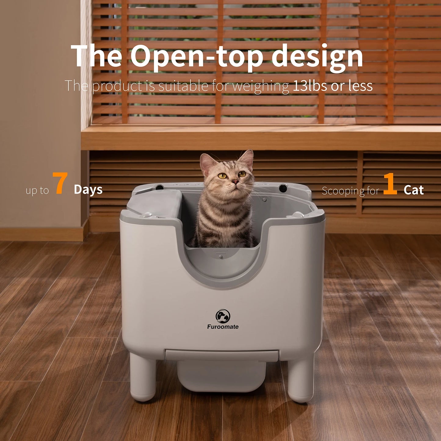 Furoomate F6 Automatic Self-Cleaning Cat Litter Box