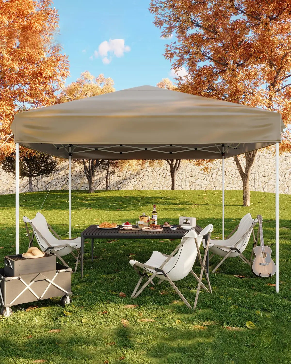 HiMISSCN Pop Up Canopy Tent With Three Adjustable Heights