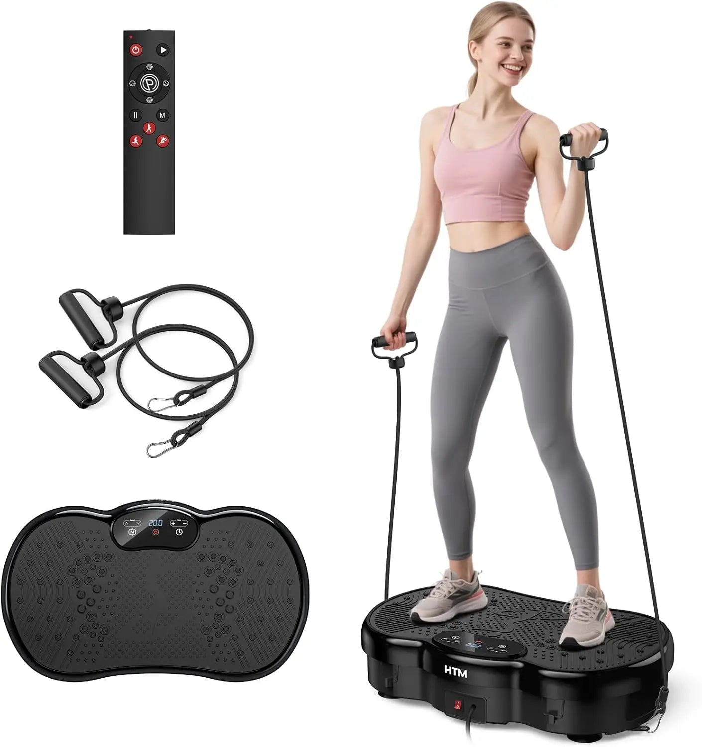 HTMM Fitness Vibration Plate Whole-Body Fat Burn Home Gym