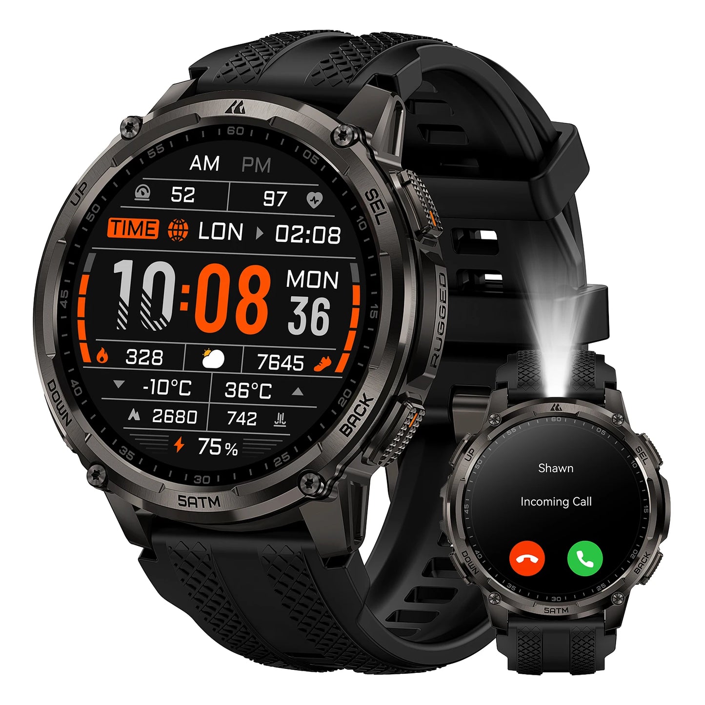 Kospet Tank T4C Rugged Smartwatch With Dual Band GPS Waterproof