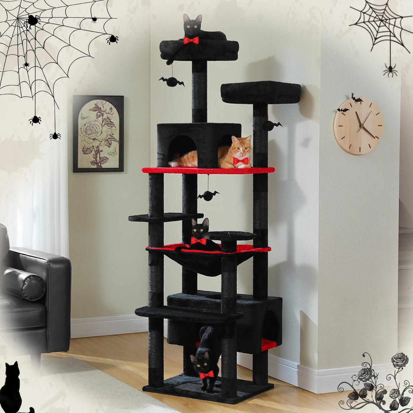PAWZ Road Cat Tree and Tower With Scratching Posts Condos