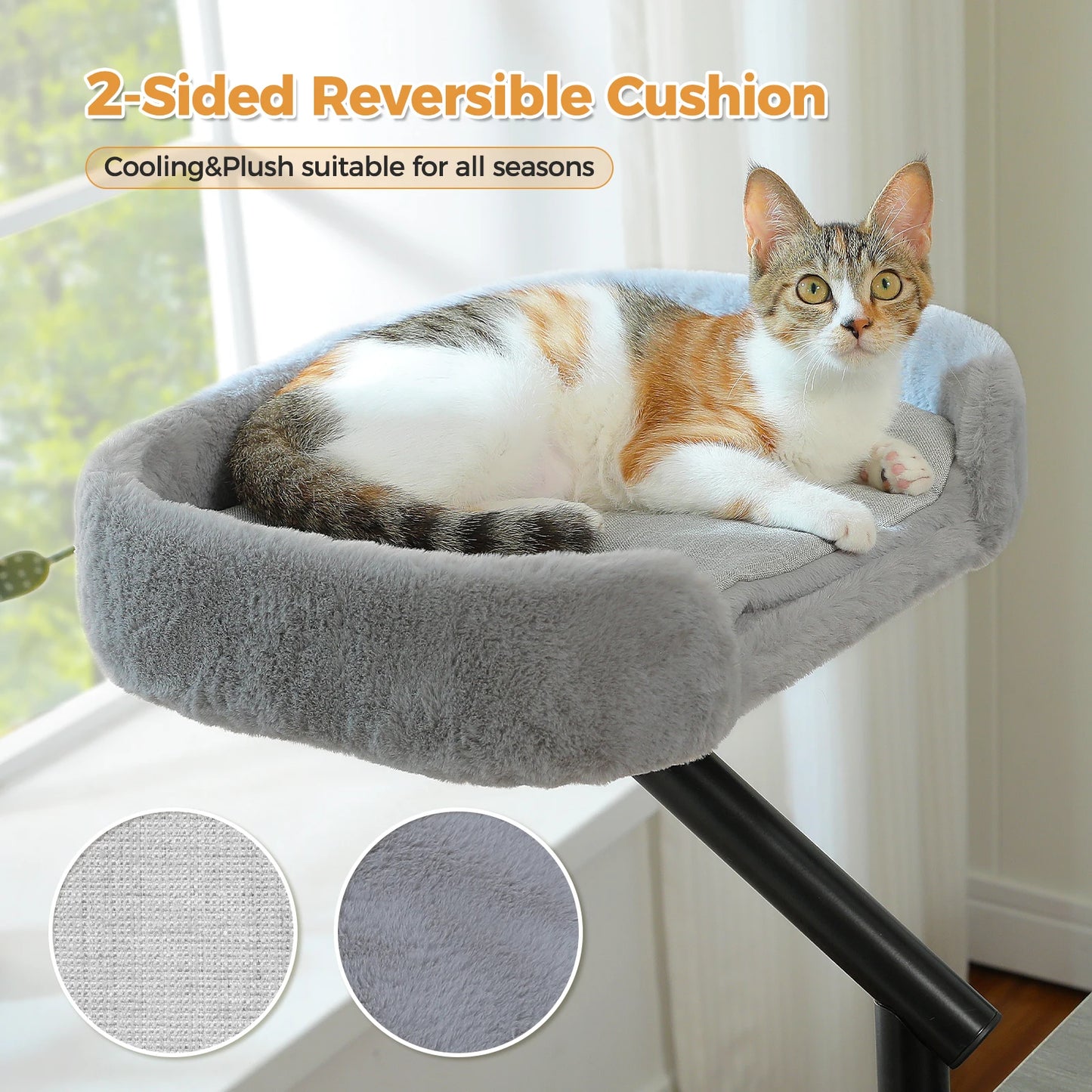 PAWZ Road Cat Desk Bed 360° Rotatable Cat Bed Stand