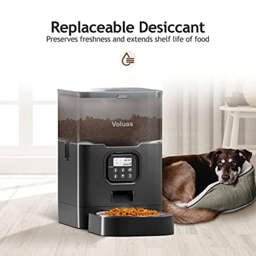 Automatic Cat Feeder With Timer And Desiccant Bag For Portions